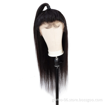 100% Glueless Full Lace Wigs Human Hair Wigs Natural Brazilian Peruvian Malaysian Indian Mongolian Hair 8-30inch